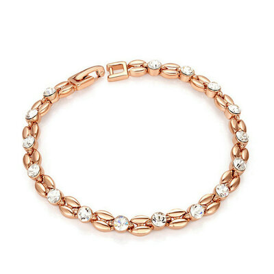 

yoursfs ® 18k rose позолоченные cystal райс браслет использовать кристалл Swarovski браслет