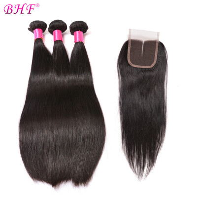 

3Pcs Peruvian Virgin Hair Straight With Closure Frontal Straight Peruvian Virgin Hair With Closure Frontal With Bundles Free Part