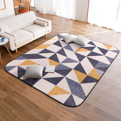 

FOOJO Coral Fleece Rug with Geometric Pattern 140200cm