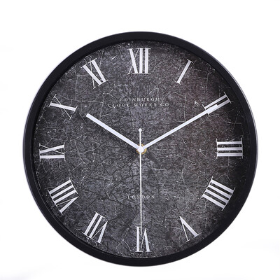 

12 inches 30CM metal wall clock simple clock silent quartz movement watch for bedroom living room