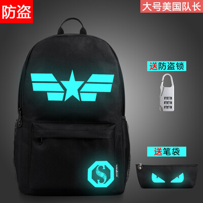 

Luminous New creative boy girls , travel, sports, leisure, Korean version, trend light, junior high school students bag backpacks