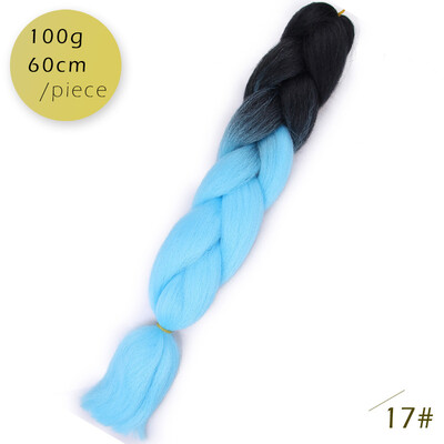 

AISI HAIR 100g / pcs 24inch   Kanekalon гигантский   косы Волосыломбер Две тонныЦветные синтетические волосы для кукол Вязание крю