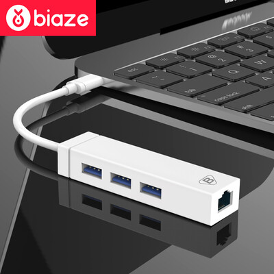 

Би Диас (BIAZE) USB разветвитель TYPE-C трансфицировали Macbook USB HUB расширение хаб сплиттер с Fast Ethernet-zh-29 PC Edition