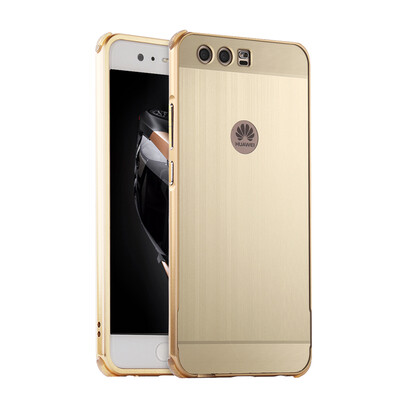 

Luxury Case for Huawei P10 Plus Aluminum BumperAcrylic Panel Back Glossy Business Cover for Huawei P10 Plus