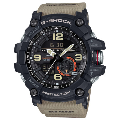 

Casio (CASIO) G-SHOCK часы мужчины пыли Ван небольшие грязи грязи датчик температуры компас кварцевые часы спортивные часы GG-1000-1A5