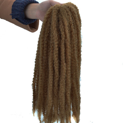 

18 Afro Kinky Twist Braids Hair Crochet Braids Hair Curl Crochet Synthetic Braiding Hair 100gPiece Brown Black Purple Color