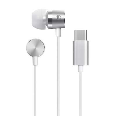 

YOTA3 Headphones In-Ear Computer Sports Games Line-Controlled Subwoofer Headset Type-C Headphones Silver
