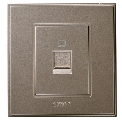

Simon Electric simon V55218-02 an information socket computer socket 56C series 86 switch socket panel bright champagne