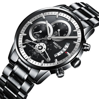 

Saat NIBOSI Mens Watches Top Brand Luxury Watch Men Waterproof Watch Men Waterproof Analog Quartz Wristwatches Relogio Masculino