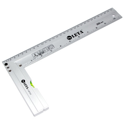 

Le Tower LETA 300mm aluminum angle ruler ruler level spirit level ruler double scale metric drawing scale LT-MT505