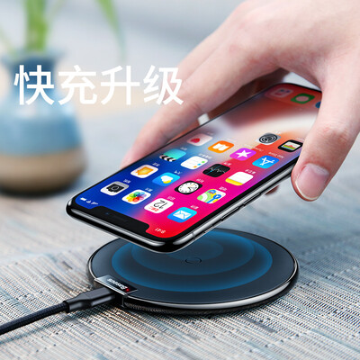 

Baseus Apple 8 X Wireless Charger for iPhone8Plus X Samsung note8 S7edge S8 iX Leather Wireless Charging Cord Universal Black