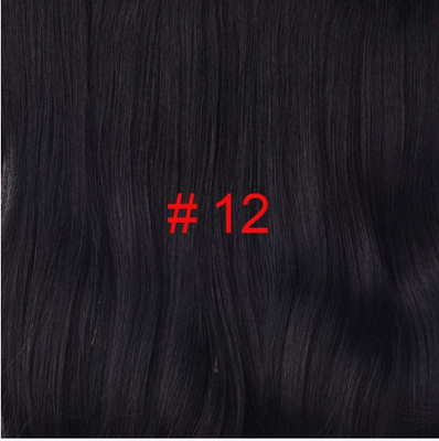 

Wavy Clip in Hair 4 Clips 190g/pc Heat Resistant Fiber 24 inch Stretched Pure Color Synthetic Hair Extensions for Women