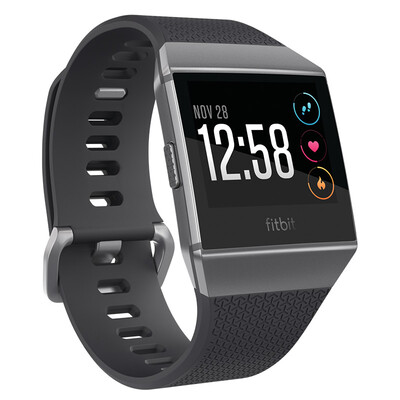 

Fitbit Ionic Smart Watch Фитнес Водонепроницаемый Bluetooth-вызов Автоматическая разминка распознавания GPS Глобальное позиционирование Музыкальный магазин Caller SMS Alert Carbon Grey