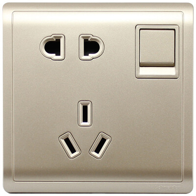 

Schneider switch socket socket panel 10A five-hole socket