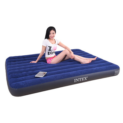 

INTEX Двойная надувная кровать Air Cushion Bed 68758 Deep Blue Fleece Tape Outdoor Tour Camping