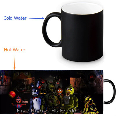 

Five Nights at Freddys Morphing Mug Color Change Tea Cup Magic Milk Coffee Mug