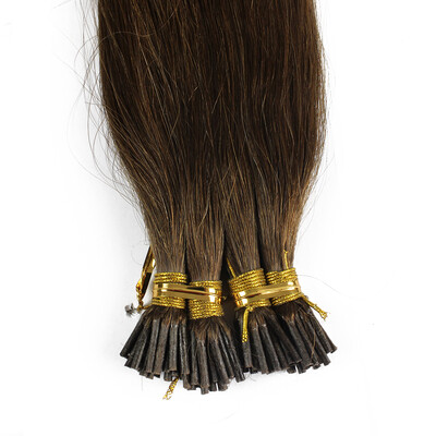 

1g/s 100g Human Remy Hair Ash Brown Platinum Blonde Straight Custom Capsule Keratin Stick I-tip Human Hair Extensions