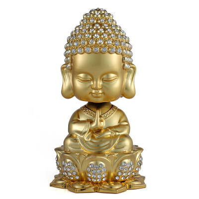 

Love Ant ianttek AM-08 Car Decoration Car Decoration Car Interior Jewelry Car Center Console Creative Golden Buddha Gold