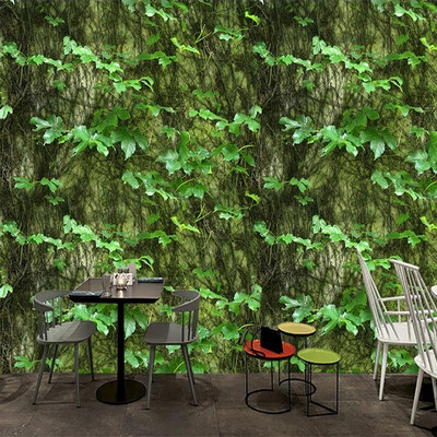 

Custom 3D Photo Wallpaper Green Leaf Climbing Tiger Vine Abstract Art Wall Painting Background Decor Mural Wallpaper Wall Decals