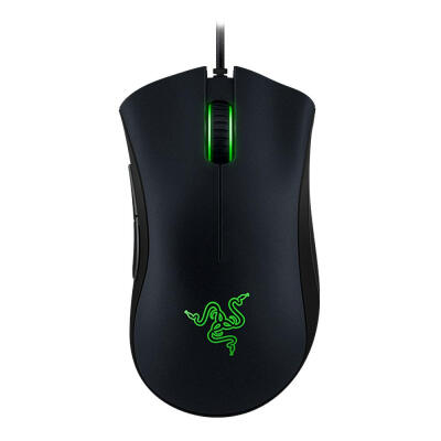 

Razer DeathAdder 2000 Wired Ergonomic Gaming Mouse Green LED Blacklight Right-handed Design