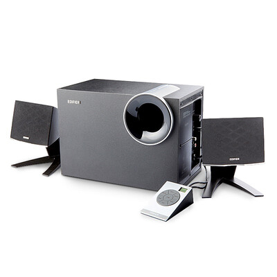 

Edifier (EDIFIER) R208PF с SD / USB / FM плюс управление 2.1 мультимедийными активными громкоговорителями звуковые колонки компьютера черный