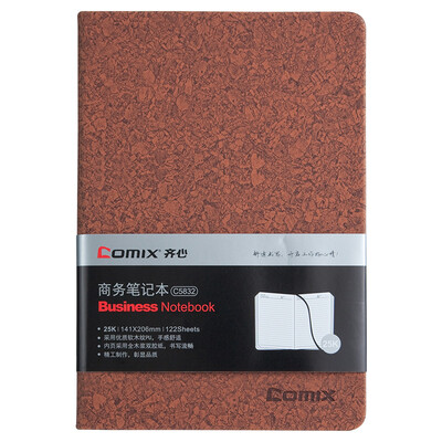 

Coix Comix 122 25K ​​notebook cork leather office notebook Notepad C5832 coffee