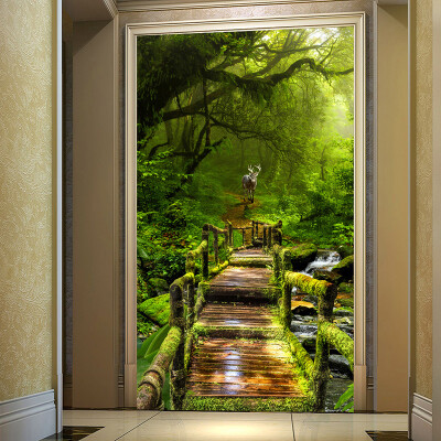 

Пользовательские 3D-обои для фото Virgin Forest Wood Board Road 3D Гостиная Входной коридор Коридор Фон Настенная панно Домашний декор