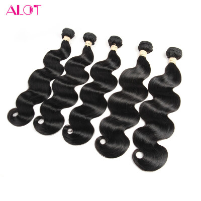 

Alot Peruvian Body Wave Hair 5 pcs a lot 8-28 inch 100 Remy Human Hair