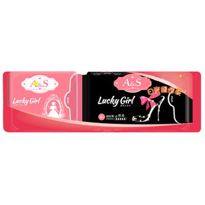 

AS Always Sunny sanitary napkin lucky girl cotton soft thin daily sanitary napkins 240mm 18 tablets US FDA certification