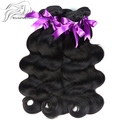 

WorldNewHair Brazilian Virgin Hair Body wave 3 Bundles 100% Unprocessed Human Hair Weave Brazilian Body wave