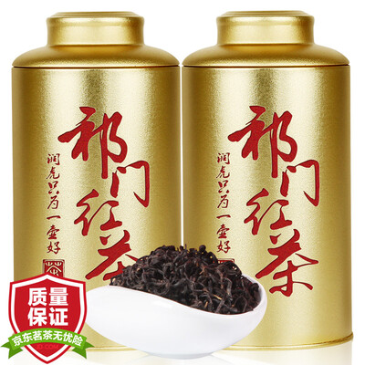 

Чайный чай Runhu черный чай Anhui Qimen черный 500 г (250 г * 2 банки) собирают чай