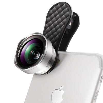 

Curiosity (LIEQI) LQ-046 mobile phone lens wide-angle macro combo Apple iphone Huawei SLR external camera petal silver