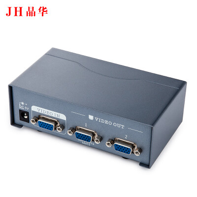 

Jinghua JH 3110 VGA splitter one minute two points 2 high-definition screen splitter 1 in 2 out one in two out VGA one for 22 display video expander 280MHZ