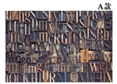 

3D photo wallpaper Retro metal letters 3D wallpaper Bar Cafe western restaurant milk tea shop background wallpaper custom mural