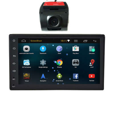 

Android 5.1 Quad Core Сенсорный экран стерео GPS Авторадио Bluetooth 7 "2 DIN в тире поддержка DVR видеорегистратор руль