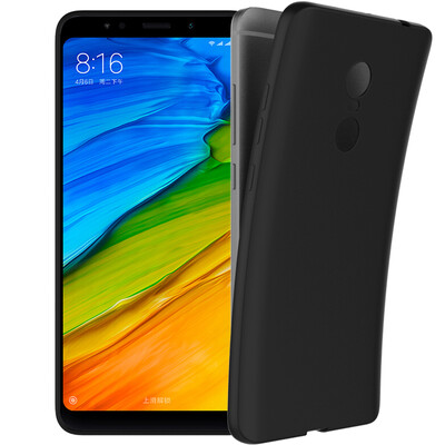 

KOOLIFE Protective Case Cover Frosted Silica Gel Soft Shell Black for Xiaomi Redmi 5plus