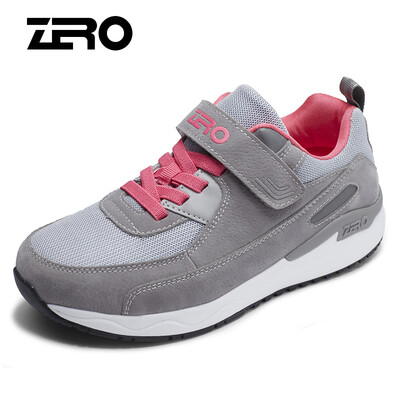 

Zero degree ZERO men&women sports outdoor middle-aged walking slip shock absorption casual old shoes Y73100 female pink 36