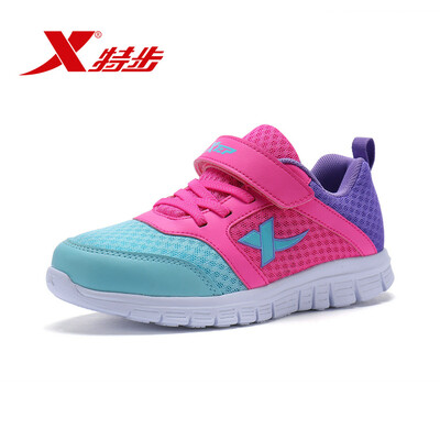 

Xtep XTEP childrens sports shoes girls sports shoes color matching running shoes 683314119500 red purple 38 yards