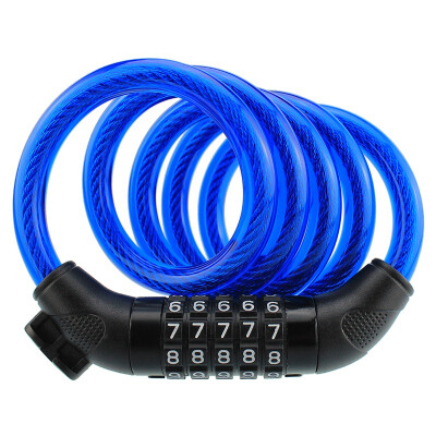 

Neutral 87610 password ring type cable car lock bike lock mountain bike road dead fly electric bike general car lock bar anti-theft lock blue