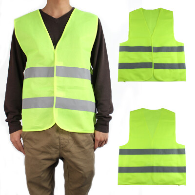 

PAO MOTORING Safety Security Visibility Reflective Vest Construction Traffic Orange/Green color