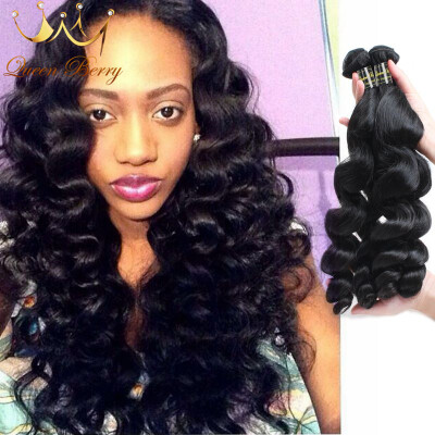 

Brazilian 8A Loose Wave 4Bundles 100% Human Hair Unprocessed Loose Wave Hair Good Cheap 8-28 inch Virgin Hair