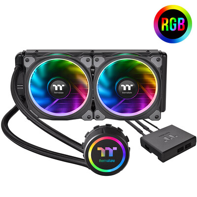

ThermaltakeTtFloe RGB 240 integrated water-cooled radiator colorable RGB water-cooled head mute 240 cold row double RGB Plus 12cm fan