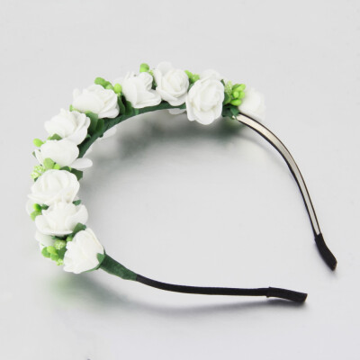 

Flower Garland Floral Bridal Headband Hairband Wedding Prom Hair Accessories