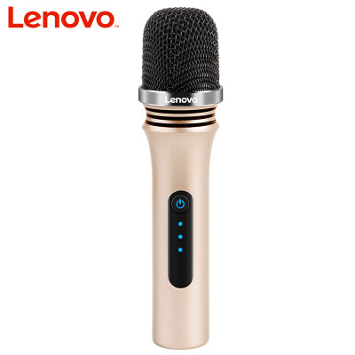 

Lenovo UMTS UM18 Series UC20 mobile computer broadcast karaoke microphone remote control microphone dedicated microphone universal capacitor sound card effects remote version of wheat champagne gold