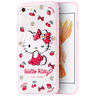 

Hello Kitty Apple iPhone6s6 Mobile Shell Cover Cartoon Cute All-inclusive Drop Three-dimensional Soft Cover Small fresh