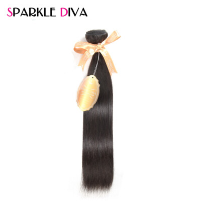 

Sparkle Diva Hair 8A Grade Virgin Unprocessed Human Hair 10Pcs Brazilian Human Hair Sew In Weave Brazilian Virgin Hair Straight