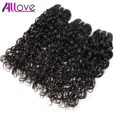 

Peruvian Human Hair Bundles 8A Peruvian Water Wave 3 Bundles 100% Unprocessed Human Hair Extensions Natural Color