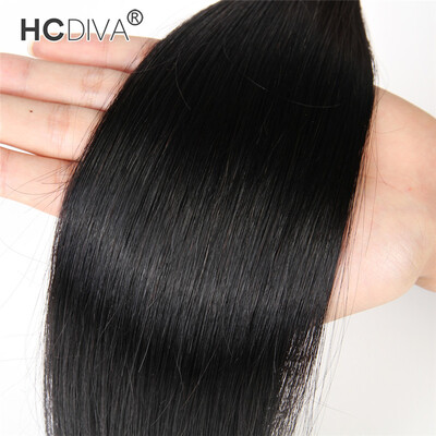 

HCDIVA Hair 1 Piece Only Malaysian Straight Hair 100 Human Hair Bundles 100g Malaysia Virgin Hair Weaving Extensions 10"-28"