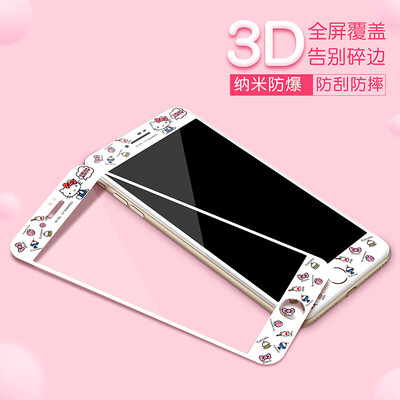 

Hello Kitty Apple, 8Plus стали углеродного волокна фильм iPhone8Plus мягкий двусторонний цветной фильм Hello Kitty сотовый телефон защитная пленка Невинность