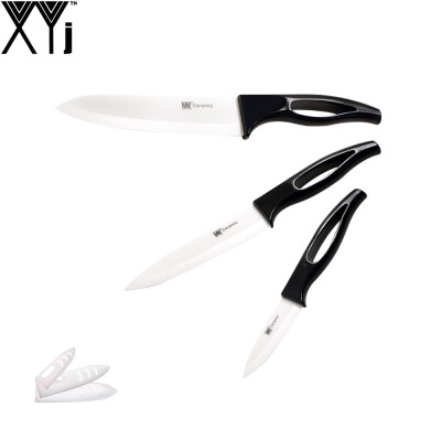 

3'' Paring 5'' Slicing 6" Chef Ceramic Knife Set XYJ Corrosion Resistance Kitchen Knife Black Handle Top Ranking Cooking Tools